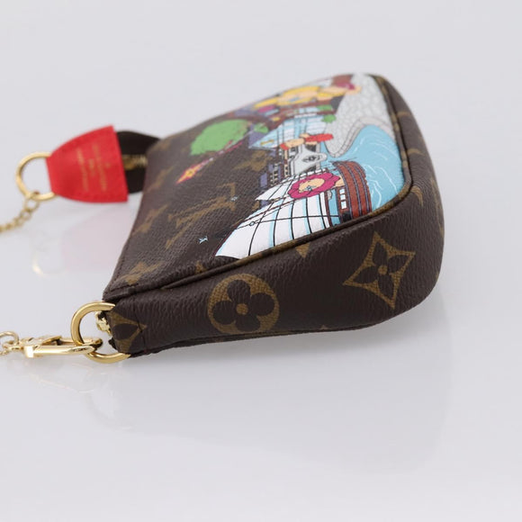 LOUIS VUITTON Monogram Vivienne Mini Pochette Accessoires Pouch LV Auth 204777M