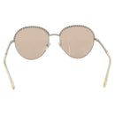 CHANEL Sunglasses metal Gold CC Auth 204787M-3