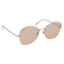 CHANEL Sunglasses metal Gold CC Auth 204788M-1