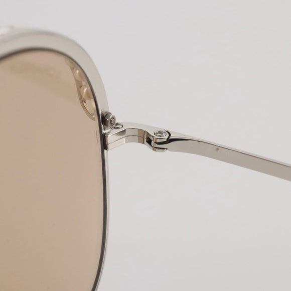 CHANEL Sunglasses metal Gold CC Auth 204788M