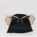 CHANEL Sunglasses metal Gold CC Auth 204788M-12