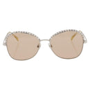CHANEL Sunglasses metal Gold CC Auth 204788M-13