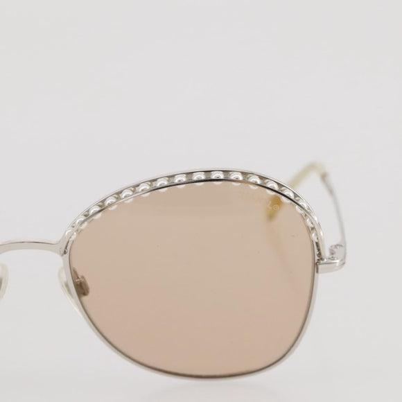 CHANEL Sunglasses metal Gold CC Auth 204788M
