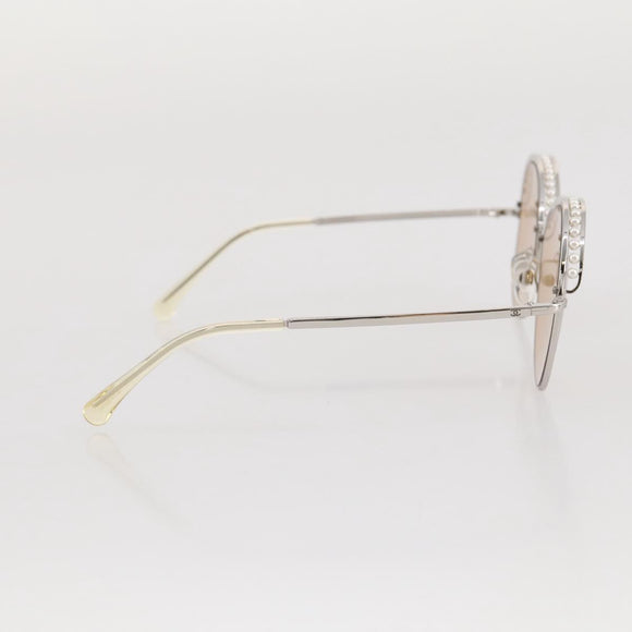 CHANEL Sunglasses metal Gold CC Auth 204788M