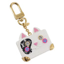 LOUIS VUITTON Bijoux Sackcat Trunk Key Holder metal White M00825 LV Auth 204789M-1