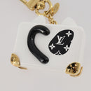 LOUIS VUITTON Bijoux Sackcat Trunk Key Holder metal White M00825 LV Auth 204789M-4