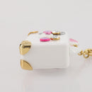 LOUIS VUITTON Bijoux Sackcat Trunk Key Holder metal White M00825 LV Auth 204789M-5