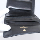 CHANEL Matelasse Wallet Caviar Skin Black Gold CC Auth 204790V-17