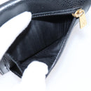CHANEL Matelasse Wallet Caviar Skin Black Gold CC Auth 204790V-22