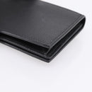 SAINT LAURENT Cassandra Card Case Leather Black Gold Auth 204792M-15