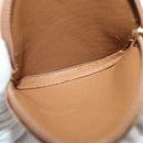 LOEWE Coin Purse Leather Beige Gold Auth 204794A-10