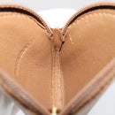LOEWE Coin Purse Leather Beige Gold Auth 204794A-11