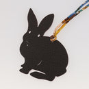 HERMES Petit Ash Rabbit PM Bag Charm Leather Brown Auth 204795M-5