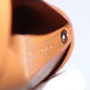 HERMES Bastia Coin Purse Leather Brown Auth 204796M-16