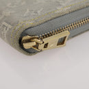 LOUIS VUITTON Monogram denim Zippy Wallet Wallet Gray M13214 LV Auth 204799M-9