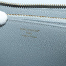 LOUIS VUITTON Monogram denim Zippy Wallet Wallet Gray M13214 LV Auth 204799M-18