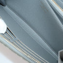 LOUIS VUITTON Monogram denim Zippy Wallet Wallet Gray M13214 LV Auth 204799M-21