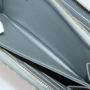 LOUIS VUITTON Monogram denim Zippy Wallet Wallet Gray M13214 LV Auth 204799M-22