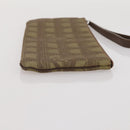CHANEL New Travel Line Clutch Bag Canvas Brown CC Auth 204800A-3