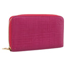 LOEWE Wallet Leather Pink Gold Auth 204802A-1