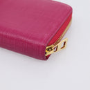 LOEWE Wallet Leather Pink Gold Auth 204802A-15