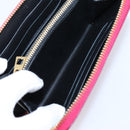 LOEWE Wallet Leather Pink Gold Auth 204802A-21