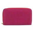 LOEWE Wallet Leather Pink Gold Auth 204802A-13