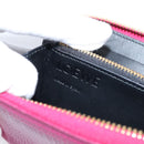 LOEWE Wallet Leather Pink Gold Auth 204802A-11