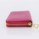 LOEWE Wallet Leather Pink Gold Auth 204802A-3