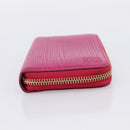LOEWE Wallet Leather Pink Gold Auth 204802A-4
