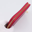 LOEWE Wallet Leather Pink Gold Auth 204802A-5