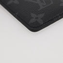 LOUIS VUITTON Monogram Eclipse Porte Cartes Magnet Card Case M12602 Auth 204803V-7