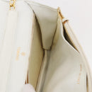 CHANEL Chain Shoulder Bag Caviar Skin White Gold CC Auth 204805-26
