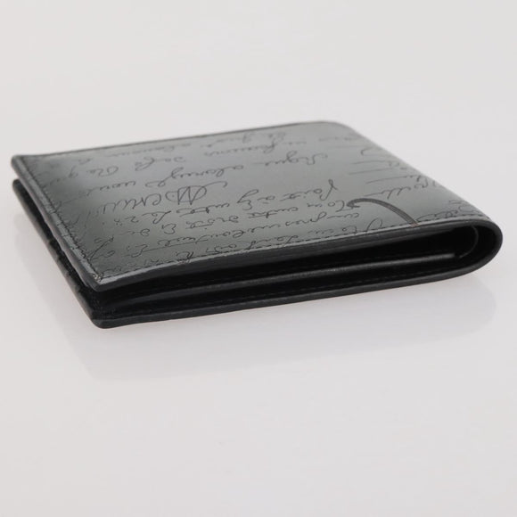 Berluti Wallet Leather Gray Auth 204806M