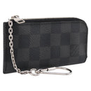 LOUIS VUITTON Damier Graphite Pochette Cles Coin Purse N60155 LV Auth 204807A-1