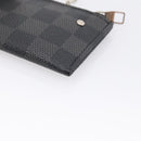 LOUIS VUITTON Damier Graphite Pochette Cles Coin Purse N60155 LV Auth 204807A-15