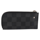 LOUIS VUITTON Damier Graphite Pochette Cles Coin Purse N60155 LV Auth 204807A-2