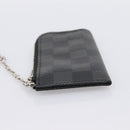 LOUIS VUITTON Damier Graphite Pochette Cles Coin Purse N60155 LV Auth 204807A-3