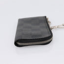 LOUIS VUITTON Damier Graphite Pochette Cles Coin Purse N60155 LV Auth 204807A-4