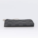 LOUIS VUITTON Damier Graphite Pochette Cles Coin Purse N60155 LV Auth 204807A-7