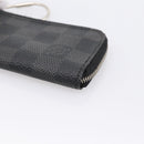 LOUIS VUITTON Damier Graphite Pochette Cles Coin Purse N60155 LV Auth 204807A-8