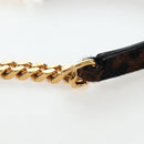 SAINT LAURENT Chain Shoulder Bag Sequin Black Gold Tone Auth 204808SAM-10
