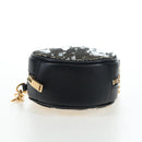 SAINT LAURENT Chain Shoulder Bag Sequin Black Gold Tone Auth 204808SAM-11