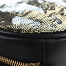 SAINT LAURENT Chain Shoulder Bag Sequin Black Gold Tone Auth 204808SAM-12