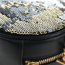 SAINT LAURENT Chain Shoulder Bag Sequin Black Gold Tone Auth 204808SAM-15