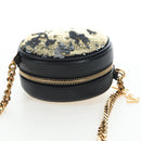 SAINT LAURENT Chain Shoulder Bag Sequin Black Gold Tone Auth 204808SAM-6