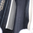 BVLGARI Serpenti Chain Shoulder Bag Patent Leather White Gold Auth 204809A-11