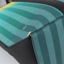 LOUIS VUITTON Damier Stripe Weekend Tote PM Bag Green M59919 LV Auth 204811A-16