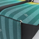 LOUIS VUITTON Damier Stripe Weekend Tote PM Bag Green M59919 LV Auth 204811A-17