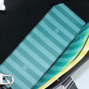 LOUIS VUITTON Damier Stripe Weekend Tote PM Bag Green M59919 LV Auth 204811A-11